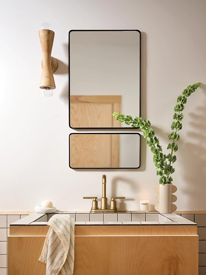 Moen Gibson Bronzed Gold Two-Handle Centerset High Arc Modern Bathroom Faucet with Drain Assembly, 6150BZG