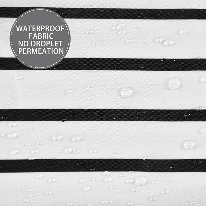Boho Mid Century Modern Shower Curtain, Abstract Arch Leaf Minimalist Sun Black and White Machine Washable Waterproof Fabric for Bathroom Bathtub with Hooks 72Wx78H