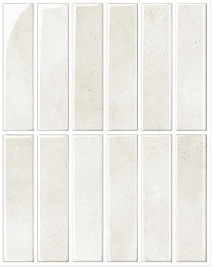 10-Sheet Peel and Stick Backsplash White Stick on Tile, Thick Self-Adhesive Wall Panels for Bathroom Vanity, Coffee Bar & Accent Walls (Light Beige)