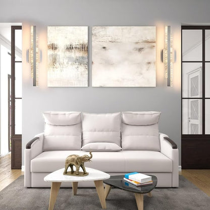 Modern Bathroom Vanity Light: Brushed Nickel 24 inch 28W Dimmable LED Bath Bar Light Fixtures Over Mirror - Wall Sconce Picture Lights for Living Room Bedroom 3000k
