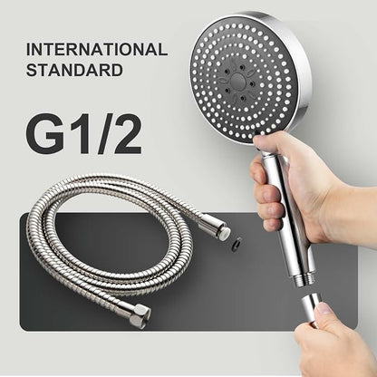 OFFO Filtered Shower Head with Hose, 20 Stage Shower Head with Filters for Hard Water with 60" Stainless Steel Hose, 6 Modes High Pressure Showerhead to Remove Chlorine, Chrome