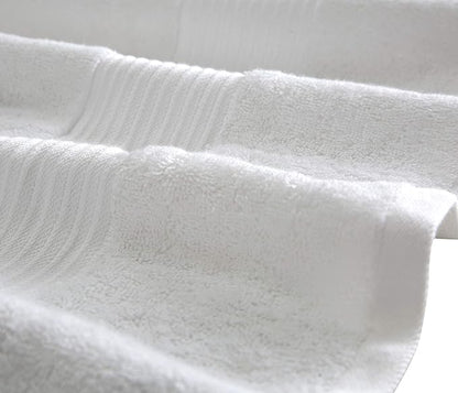 Luxury Oversized Bath Towels | 650 GSM, 34" x 56" | Hotel Quality, Soft & Highly Absorbent | Quick Dry, Thick, Combed Cotton Bathroom Towels | White - 4 Pack