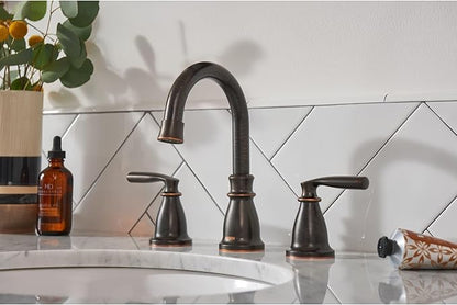 Moen Hilliard 1.2 GPM Widespread Bathroom Faucet with Pop-Up Drain Assembly and Duralock Technology