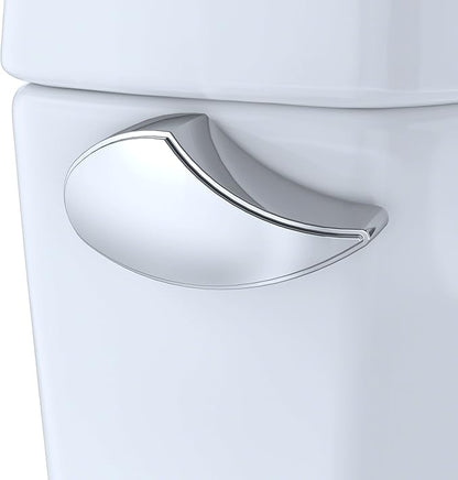 TOTO Drake Two-Piece Elongated 1.6 GPF TORNADO FLUSH Toilet with CEFIONTECT, Cotton White - CST776CSG#01
