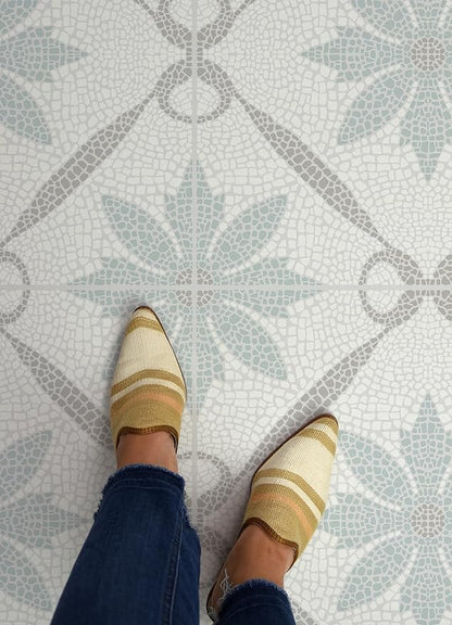 FloorPops Jamila Grey Peel and Stick Floor Tiles, FP6300
