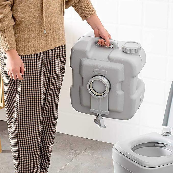 Portable Flush Toilet Portable Toilet Composting Toilet Porta Potty Camping Portable Toilet for Car Camping RV Boat Traveling Roadtripping Caravan (2.65Gallon/5.3 Gallon)