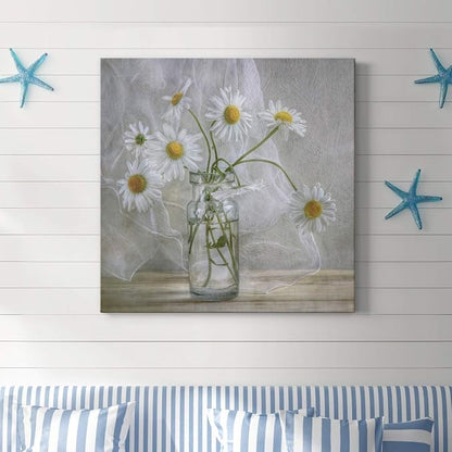Renditions Gallery Daisies Wall Art, Premium Gallery Wrapped Canvas Decor, Ready to Hang, 32 in H x 32 in W, Made in America Print