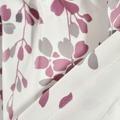 Lush Decor Valance Weeping Flower Light Filtering Window Curtain, Purple & Gray