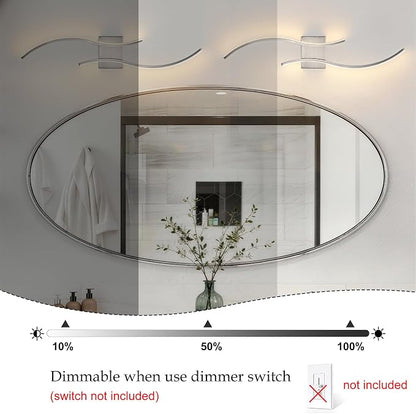 KARTOOSH Hardwired LED Vanity Lights for Bathroom | 2 Pack 31.5 Inch, 3CCT Dimmable, Waterproof, Rustproof, Bathroom Light Fixtures Over Mirror