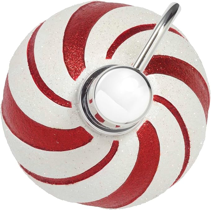 Avanti Linens - Lotion Pump/Soap Dispenser, Durable Hand-Painted Resin, Countertop Accessories, Holiday Home Decor (Glitter Ornament)