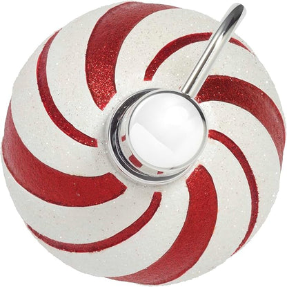 Avanti Linens - Lotion Pump/Soap Dispenser, Durable Hand-Painted Resin, Countertop Accessories, Holiday Home Decor (Glitter Ornament)