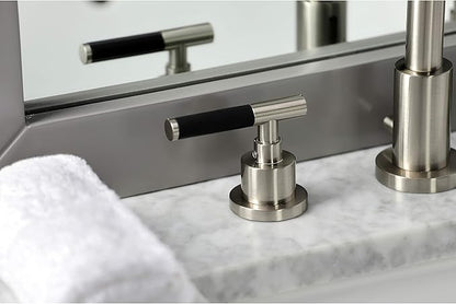 Fauceture FSC8928CKL Kaiser Widespread Bathroom Faucet with Pop-Up Drain, Brushed Nickel