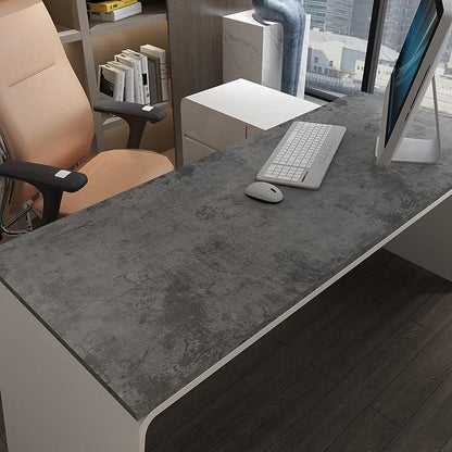 3YECAO 16"×118" Thick Blue Grey Peel and Stick Concrete Wallpaper 3d Faux Gray Concrete Contact Paper Vinyl Wrap DIY Self Adhesive Matte Grey Cement Wallpaper Tile Sticker for Countertops Walls Drawer