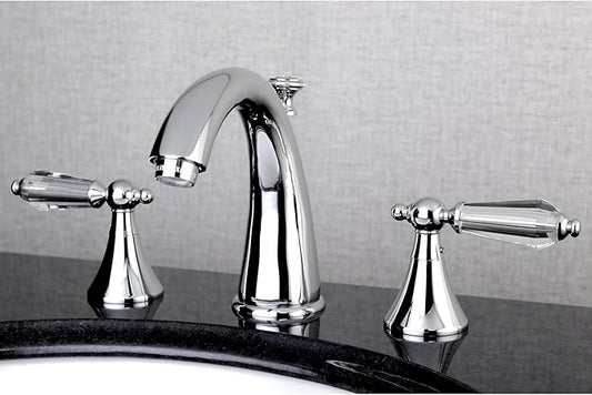 Aqua Eden KS2971WLL 8 in. Widespread Bathroom Faucet, Polished Chrome