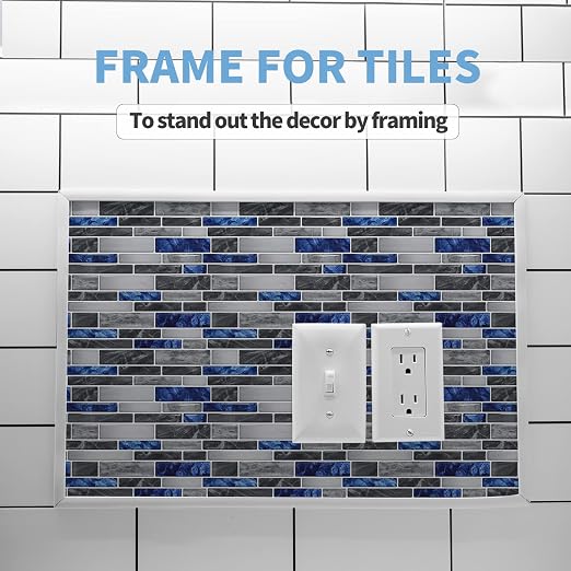 Art3d 10 ft Peel and Stick Flexible Molding Trim for Wall Tile Edge, White | Durable, Waterproof, Oil-Proof, Superior Adhesive, Useful, Easy to Clean, Ideal for Mirror Edges, Accent Walls, Backsplashes