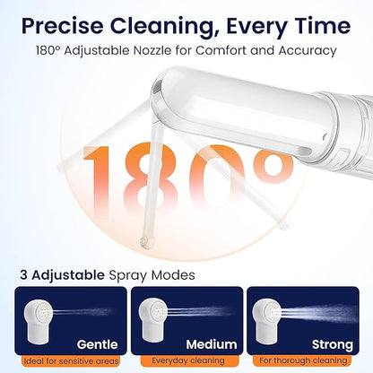 Portable Electric Travel Bidet – Rechargeable Personal Perineal Cleaner, Multiple Modes, for Women, Men, Babies & Postpartum Care 320ML(10.8Oz)
