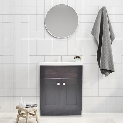 Design House Brookings Bathroom Vanity, 24", Espresso | Adjustable Hinges, Freestanding, Contemporary/Modern, Wood, Bath, 586974