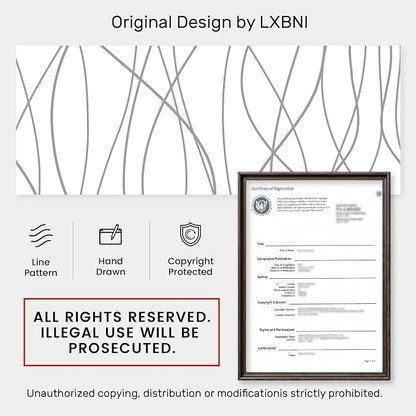 No Hook Shower Curtain with Snap-in Liner, Gray White, 71 x 77 Inch | Stripe Pattern,Waterproof,Quick Dry,Mesh Top Window,Bottom Magnets,Hotel Style,Machine Washable,Modern,for Bathroom