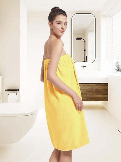 Women'S Soft Wrap Towel Full Length，Bath Robe After Shower Female Plush Long，Spa Bathrobes Lightweight With Pockets