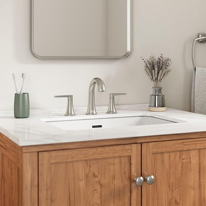 American Standard 7429801.295 Becklow Two-Handle 8-Inch Widespread Bathroom Faucet, Bathroom Sink Faucet, 1.2 GPM, Brushed Nickel