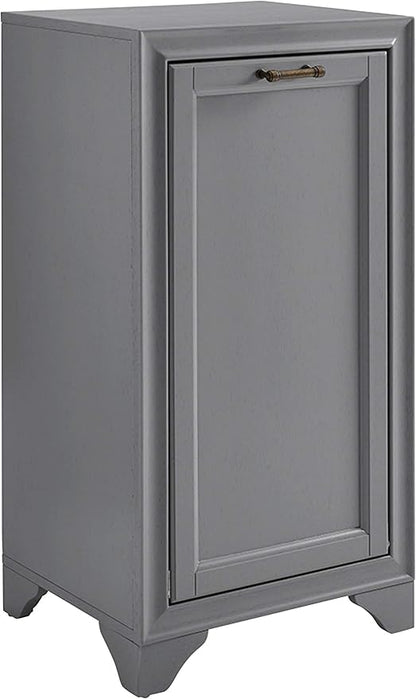 Crosley Furniture Tara Linen Storage Cabinet and Bathroom Organizer with a Drawer and Shelves, Vintage Gray