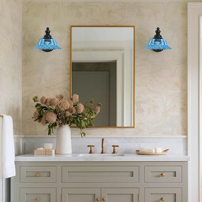 Vanity Light Black Wall Sconces Modern 1-Light Bathroom Sconces