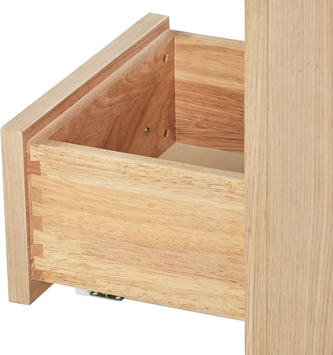 ARIEL Hepburn 60-inch Bathroom Vanity with Sink,Solid Wood, 1.5-inch Carbon Black Quartz Countertop, Single Rectangular Porcelain Sink, Soft Closing Doors, Dovetail Drawers, Oak