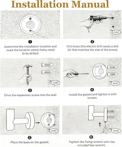 5-Pieces Wall Mount Bathroom Hardware Set,22in Brushed Gold Towel Bar Set | Stainless Steel Waterproof Bathroom Accessories Set, Toilet Paper Holder with Shelf,Towel Ring,Coat Hook,Round