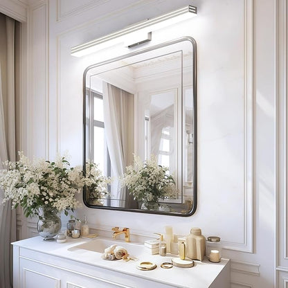 Ralbay 40inch Brushed Nickel Vanity Light with 5 Color Temperature (2700K-6000K) Dimmable Acrylic Metal 36W LED Modern Bathroom Lighting Over Mirror