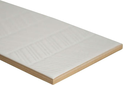 M S International Urbano Pure 3D Mix Glossy Ceramic Subway Tile for Bathroom, Kitchen Backsplash, Accent Wall, and Shower