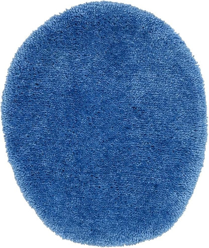 Garland Rug Traditional Nylon Washable Electric Blue 3 Piece Set - Lid, Contour, Bath Rug - Soft, Absorbent, and Stylish for Your Bathroom