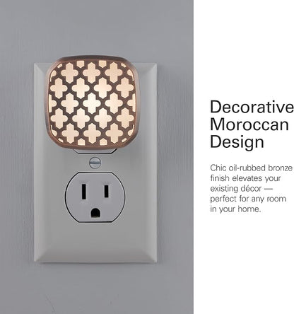 Lights By Night Plug in Night Light with Dusk to Dawn Sensor, 2 Pack | UL-Certified, Home Decor, Ideal for Bedroom, Bathroom, Kitchen, Hallway, 55164, 2 Pack