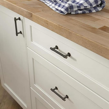 Franklin Brass Francisco (10-Pack) Cabinet Handles 3" Hole Center Pulls | Warm Chestnut Hardware for Kitchen Drawers, Dressers, Furniture P29520K-WCN-B