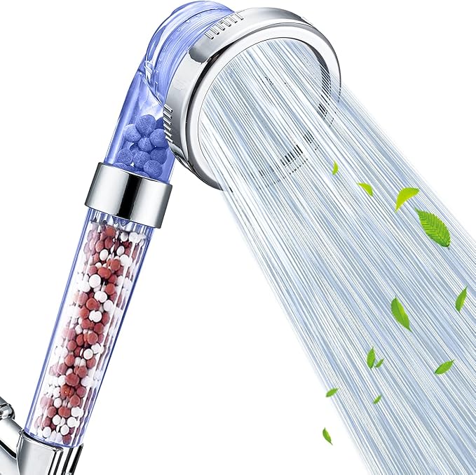 Nosame Shower Head, Filter Filtration High Pressure Water Saving 3 Mode Function Spray Handheld Showerheads 1.6 GPM for Dry Hair & Skin SPA | Filter Filtration High Pressure Water Saving 3 Mode Function Spray Handheld Showerheads 1.6 GPM for Dry Hair &...