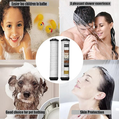 Shower Filter for Handheld Shower Head, Set of 5 Upgraded version Multi-Storey Replacement Filters for Hard Water Remove Chlorine and Harmful Substances,Make Bathing Healthier.
