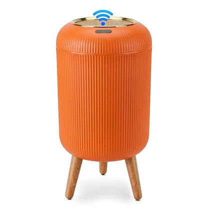 Pukomc Smart Sensor Wastebasket, Convenient and Hygienic Easy to Use | Technology Sensor Waterproof Wastebasket Plastic Trash Can for Kitchen, Bathroom, Bedroom, Living Room, Office and Outdoor