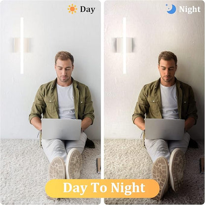 Combuh LED Bathroom Vanity Light Lamp 16Inch 9W IP44 Chrome Over Mirror Lighting Fixture Indoor Wall Sconce Modern Natural White 4000K