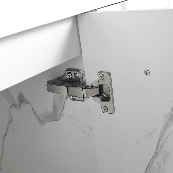 60 Inch Floating Bathroom Vanity,60" Bathroom Vanity Without Sink,Modern Bathroom Vanity Cabinet,White Wall Mounted Cabinet(Sink Basin Not Included)