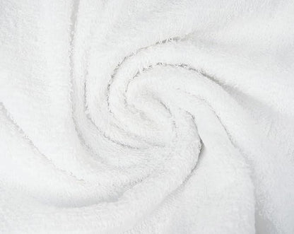 ZUPERIA White Bath Towels Bulk 60 Pack (22 x 44 Inches) - 100% Cotton Economy Light Weight Towels for Commercial Use - Quick Dry, Ultra-Soft, and Absorbent Bulk Towels