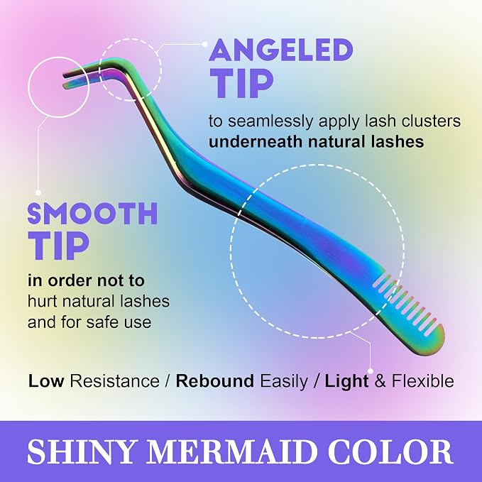 Lash Extension Kit DIY 280pcs Individual Lash Clusters Kit 9-16mm 40D Cluster Eyelash Extension Kit with Lash Bond and Seal, Lash Remover, Lash Tweezers for Self Use (40D, 9-16mm, All Kit)