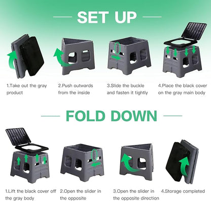 Camping Toilet for Adults - Portable Folding Toilet with Lid,Travel Portable Potty for Adults,Porta Potty Car portable potty