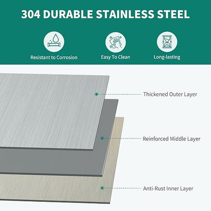 YITAHOME Drop in Kitchen RV Sink 25 in Topmount 304 Stainless Steel Single | Bar Sinks 25 x 22 x 10 Inch