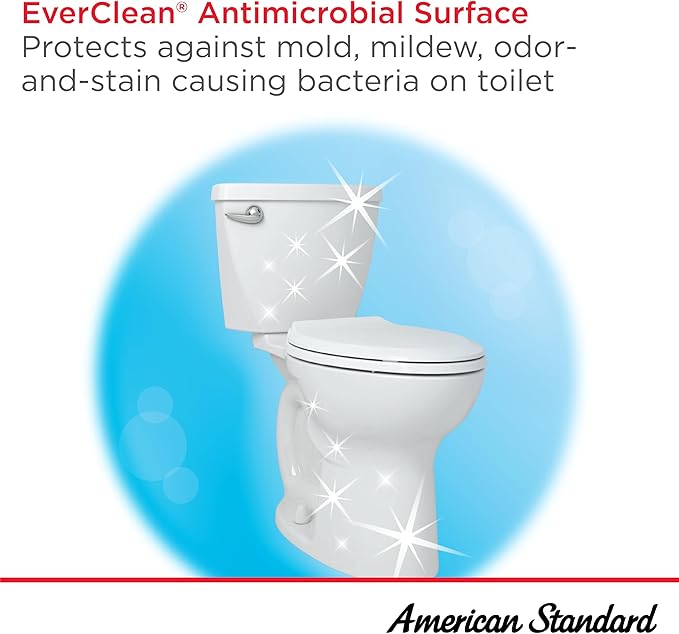 American Standard 2403128.020 Compact Cadet 3 One-Piece Toilet with Slow-Close Seat, Elongated Front, Left-Hand Flush, White, 1.28 gpf