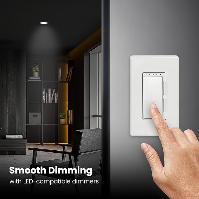 Feit Electric LED Downlight Retrofit Kit with Baffle Trim, 75W Equivalent, 5/6-Inch Dimmable Recessed Light, Adjustable White 2700K–5000K, 90+ CRI, for Living, Bathroom, Dining & Kitchen Room
