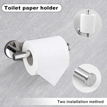 15sets 24inch Brushed Nickel Bathroom Hardware Set, Include 3PCS 24inch Towel Bar, 6PCS Robe Hook, 3PCS Towel Ring, 3PCS Toilet Paper Holder