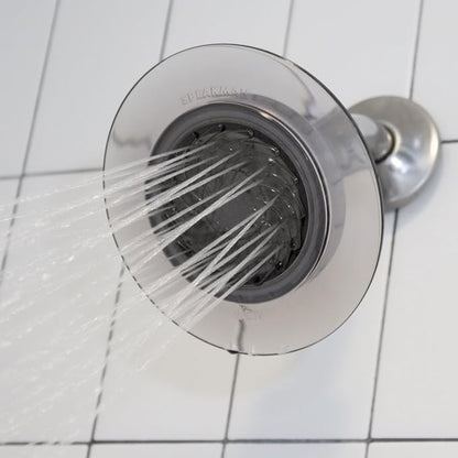 Speakman S-4002-E15 Reaction Fixed Low-Flow Shower Head for Stylish Bathroom Dcor, 1.5 GPM, Grey/Chrome