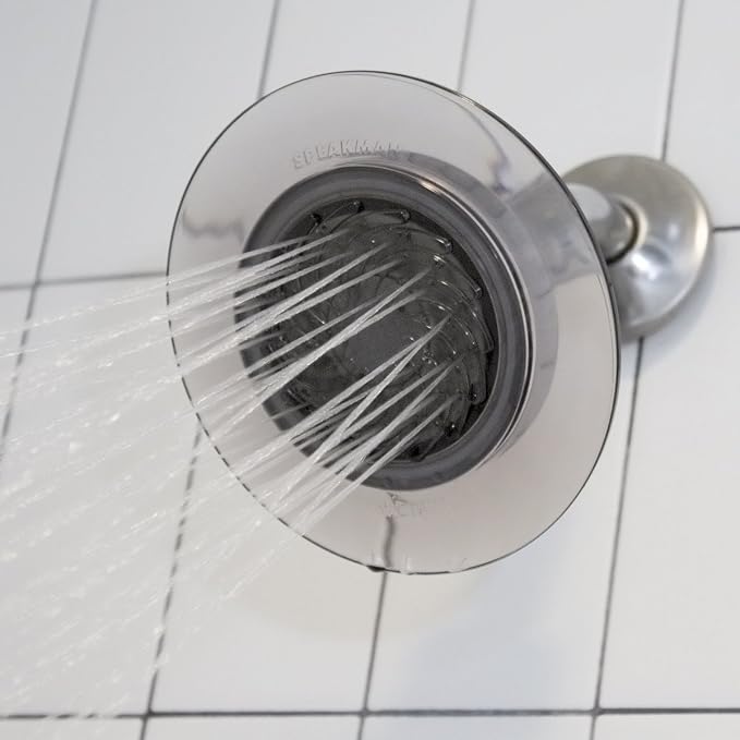 Speakman S-4002-E175 FBA_S-4002-E175 The Reaction 1.75 GPM Low Flow Shower Head, Smokey Gray