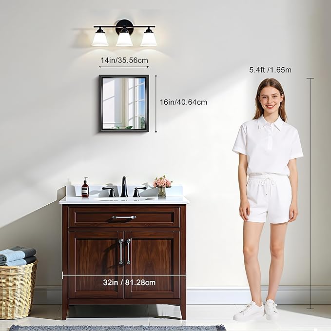 CIRCUMI 14"x16" Black Mirror with Chunky Box Metal Frame, Brushed Finish Rectangular Wall Mirrors for Living Room, Entryway, Hallway, Tempered Glass Mirror as Decor, Installed Vertical or Horizontal