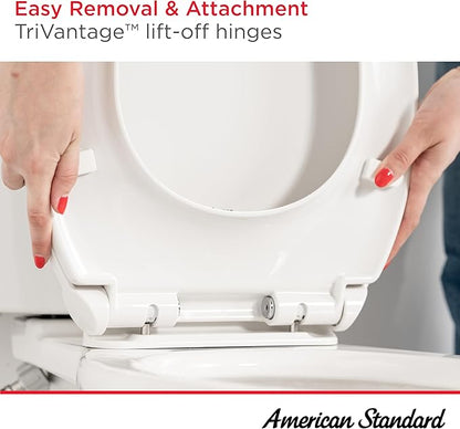 American Standard 5024B65G.020 Transitional Slow-Close & Easy Lift-Off Round Front Toilet Seat, White