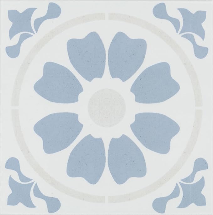 MSI Tamensa Encaustic 8 in. x 8 in. Matte Porcelain Wall & Floor Tile – Bathroom, Kitchen Backsplash, or Countertop